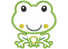 Stickmuster - Frosch Appli